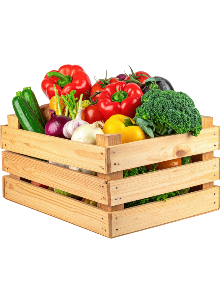 ReFeed Bounty Box family produce box filled with fresh fruits and vegetables